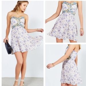 Urban Outfitters Grecian Strapless Mini Dress